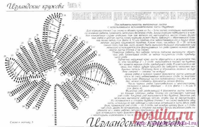 Коллекция листиков. Ирландское кружево. - САМОБРАНОЧКА рукодельницам, мастерицам