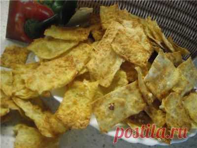 Чипсы из лаваша с сыром : Закуски и бутерброды