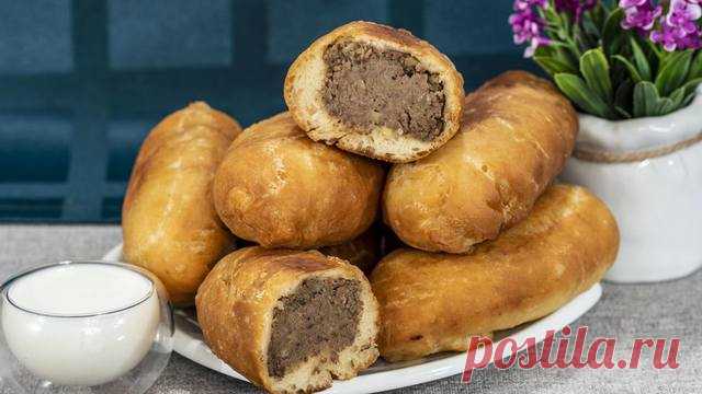 Жареные пирожки с печенью и картошкой из теста на кефире – пошаговый рецепт с фотографиями