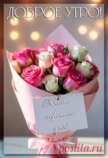 Открытки с пожеланием доброго утра