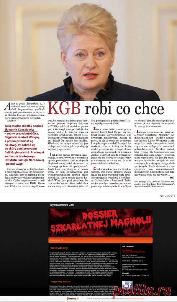 Грибаускайте запретила изданную в Польше книгу о своих связях с КГБ | Інформаційна агенція СТРАЙК