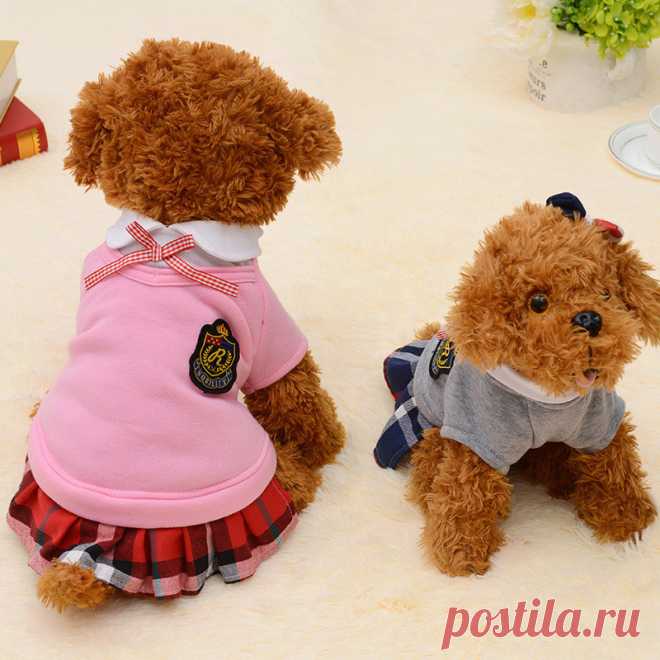 Новый Одежда для собак Pet для маленьких собак Теплый Щенок пальто наряд для собаки костюмы Чихуахуа Одежда весенние Рубашки Одежда для животных 39S1 купить на AliExpress