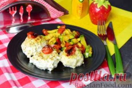 Рецепт: Тефтели с кабачками, в духовке на RussianFood.com