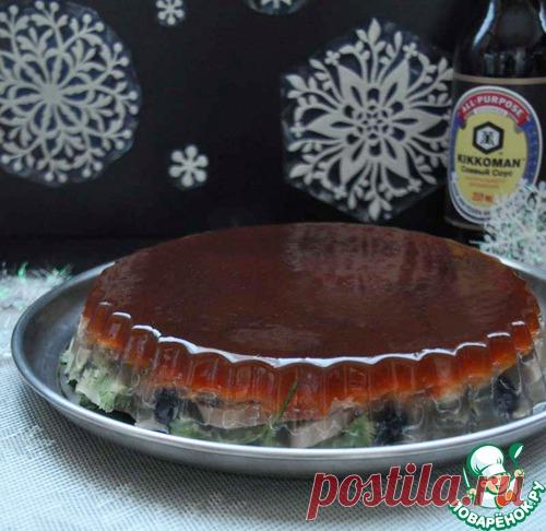Заливное из языка с соевым желе - кулинарный рецепт