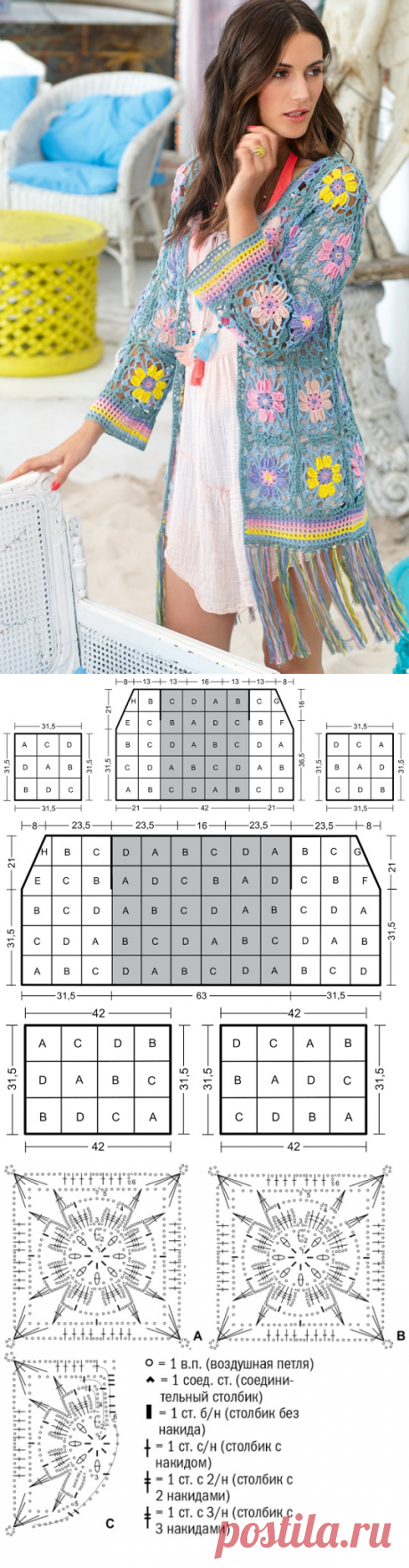 ergahandmade: Crochet Cardigan + Diagrams