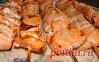 Шашлык из рыбы / Шашлык / TVCook: пошаговые рецепты с фото