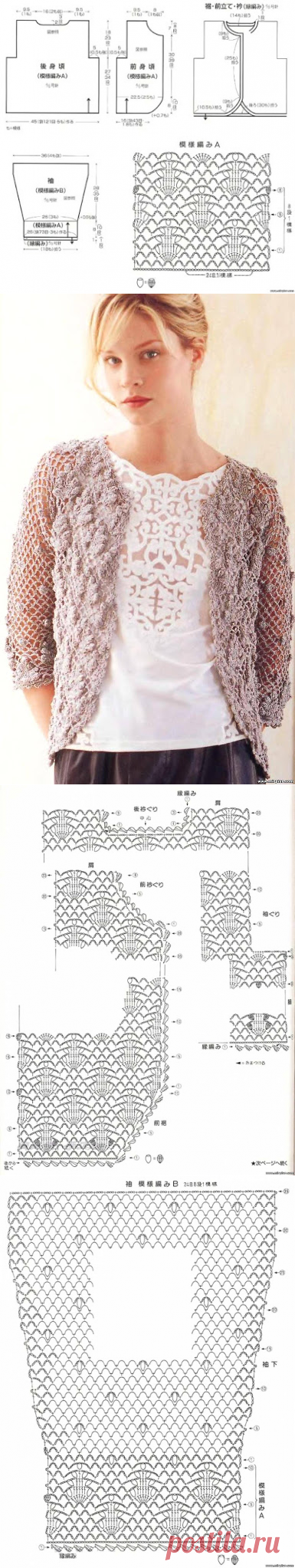Irish crochet &: JACKET