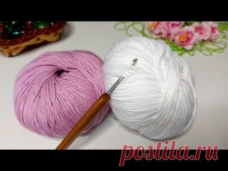 🥰ОН ПОКОРИЛ МОЕ СЕРДЦЕ! 💥👌ШИКАРНЫЙ УЗОР КРЮЧКОМ! 🧶Свяжите и Вы! (вязание крючком для начинающих)