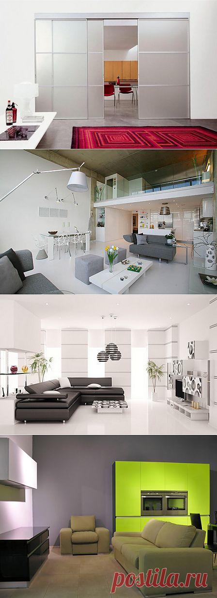 Уникальные гостиные в стиле хай-тек | Интерьер и Дизайн