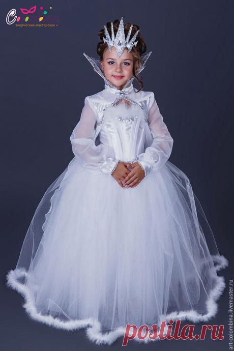 Купить Костюм снежной королевы - белый, королева, костюм королевы, снежная королева