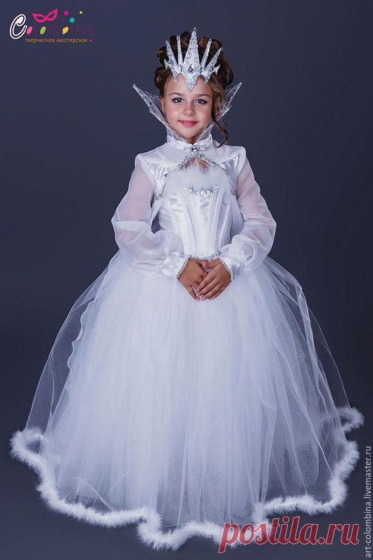 Купить Костюм снежной королевы - белый, королева, костюм королевы, снежная королева