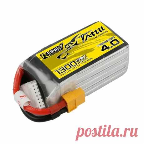 Tattu r-line version 4.0 v4 22.2v 1300mah 130c 6s1p lipo battery pack with xt60 plug for rc drone Sale - Banggood.com
