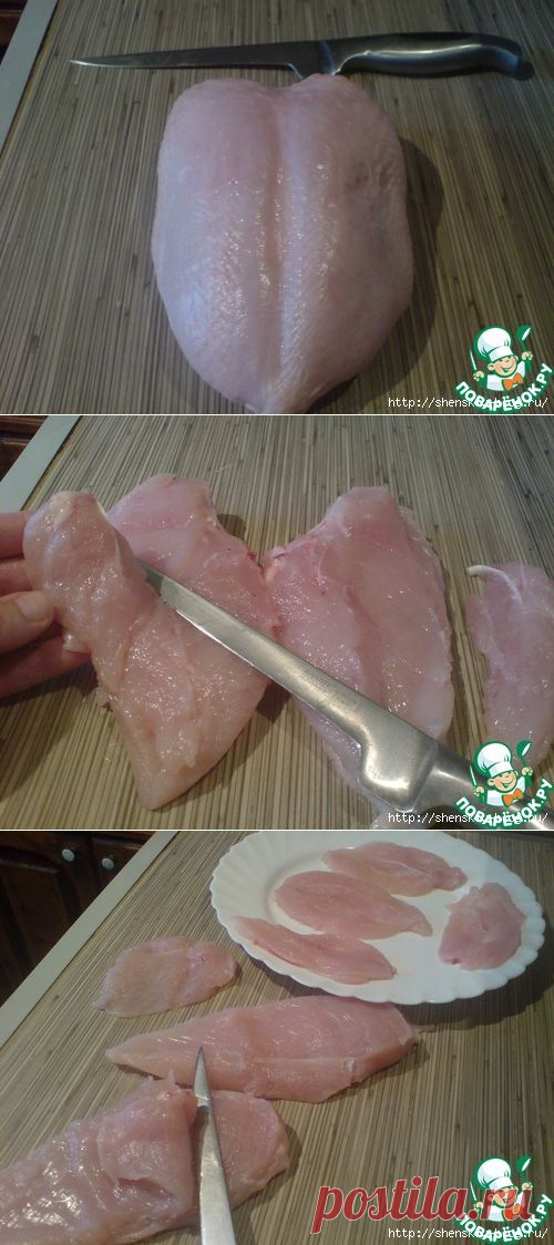 Как сделать 13 отбивных из одной куриной грудки.