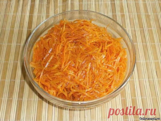 Морковь по-корейски - Пошаговый рецепт с фото