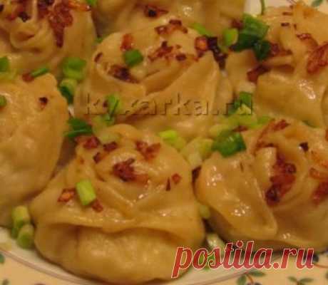 Манты с картошкой, грибами и квашеной капустой – Kyxarka.ru