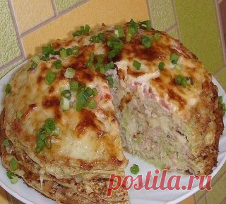 Кабачково-сырный тортик с мясом - просто объедение! 
Рецепт под фото. Ставьте 