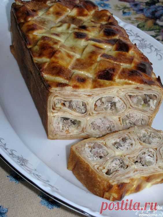 Просмотры (135) · 2 часа · Порций: 6 · Блинный пирог с мясом и грибами | Кулинарные рецепты от «Едим дома!»