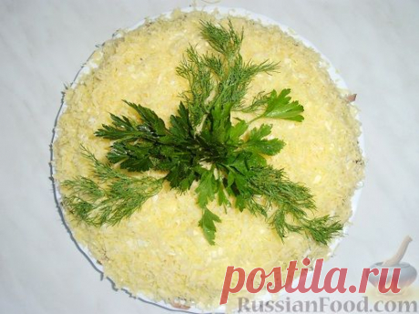 Рецепт: Салат "Балерина" на RussianFood.com