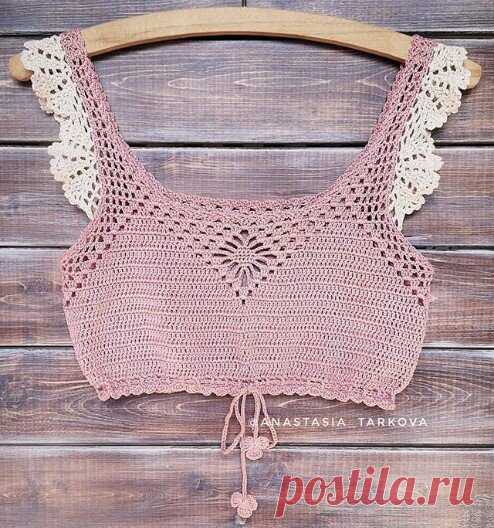 Кроп топ крючком - летние идеи и схемы | Anna Gri Crochet | Яндекс Дзен