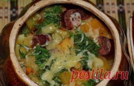 Картошечка с охотничьими колбасками