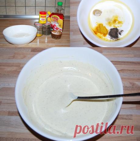 Простой рецепт домашнего вегетарианского майонеза | Готовим просто