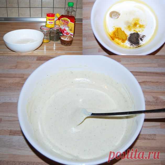 Простой рецепт домашнего вегетарианского майонеза | Готовим просто