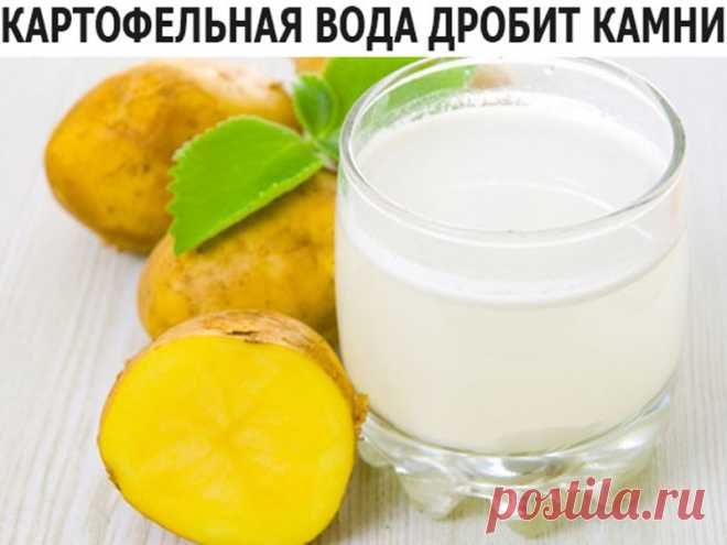 КАРТОФЕЛЬНАЯ ВОДА ДРОБИТ КАМНИ КАРТОФЕЛЬНАЯ ВОДА ДРОБИТ КАМНИ
Эффективно дробит и выводит камни при заболеваниях мочеполовой системы картофельная вода.
Для ее получения нужно отварить 1 кг картофеля в 6 литрах воды. Варить картофель нужно в мундире, удалив только глазки.
Сначала доводим до кипения на сильном огне, затем варим на слабом огне в течении 4 часов. Картофель должен сильно развариться.
Слегка посолить, жидкость не сливать, сделать пюре. 
Оставить на несколько час...