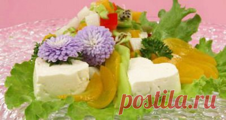 Салат из творожной массы с персиками. - Рецепты - Доставка пиццы, обедов, суши, питьевой воды домой и в офис, банкет, кейтеринг, организация мероприятий в Петербурге