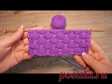Рельефный узор спицами с эффектом клоке | Kloke knitting pattern