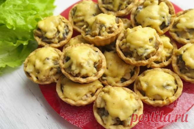 15 лучших рецептов тарталеток с курицей и грибами