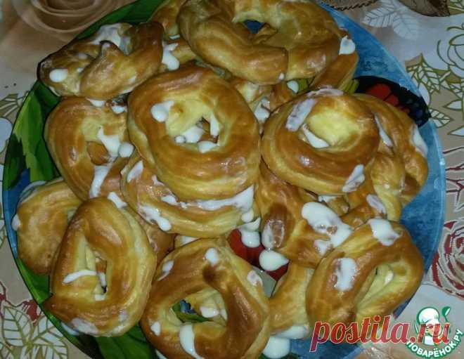 Заварные колечки с творогом – кулинарный рецепт