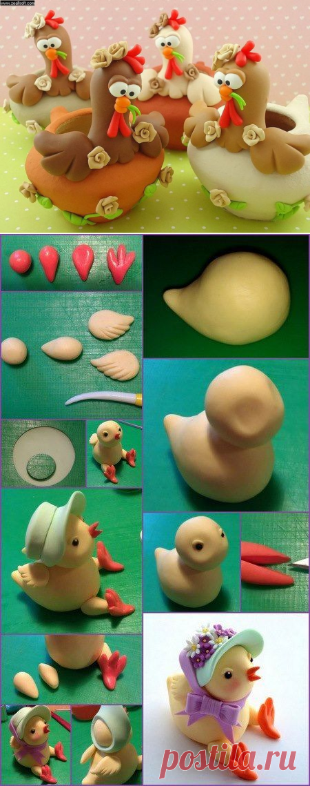 Как сделать петуха или курицу из мастики для торта?