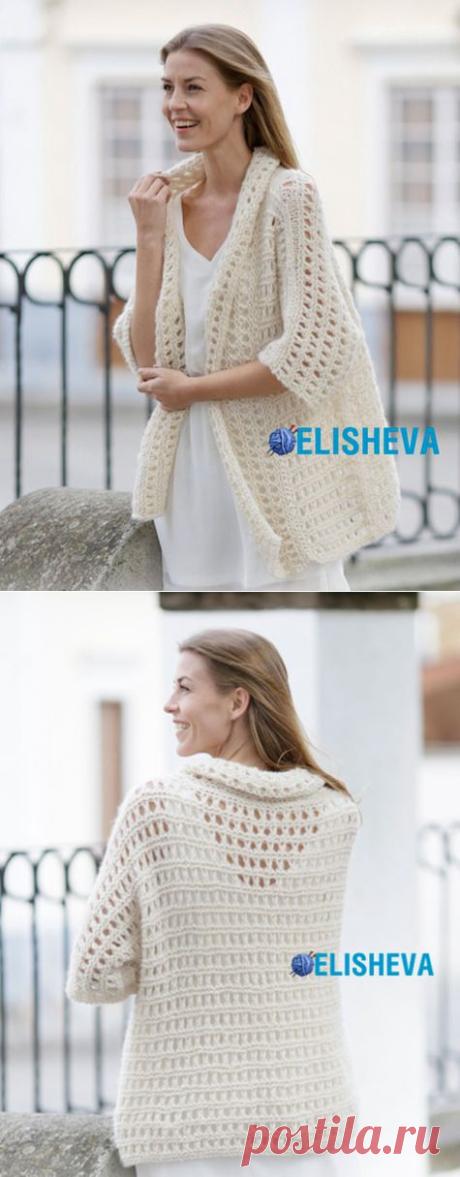 Ажурный кардиган «Milan» от Drops Design - Вязание спицами - Страна Мам