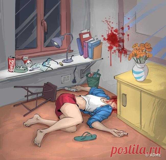 Настоящая детективная загадка, которая заставит вас пораскинуть мозгами Сегодня мы предлагаем вам почувствовать себя детективом и проверить свою логику. Просто посмотрите на картинку и скажите: это убийство или суицид?
Не торопитесь с ответом, сосредоточьтесь и внимательн...