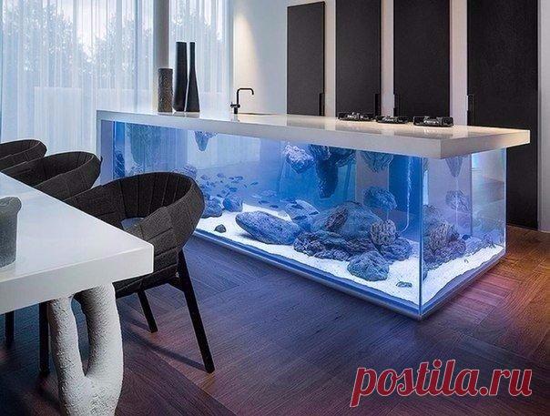 Аквариум - столешница для кухни