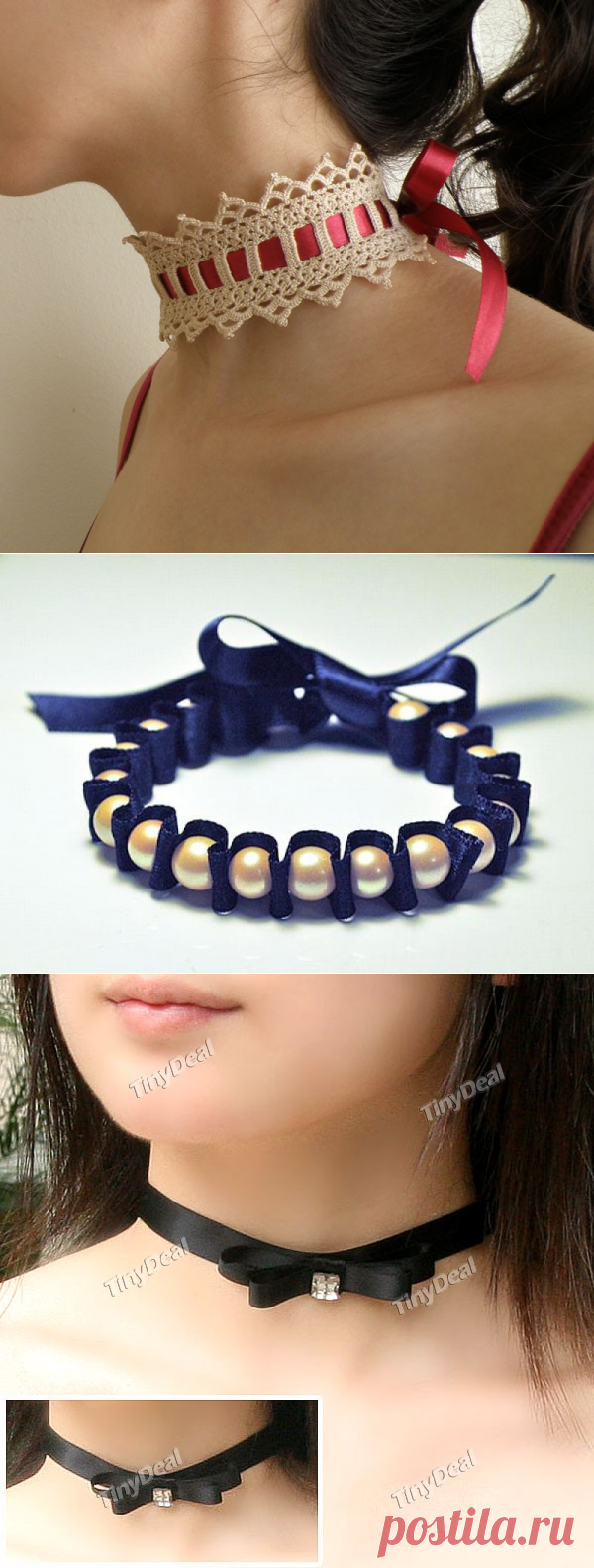 чокер своими руками из атласной ленты - В помощь Самоделкину