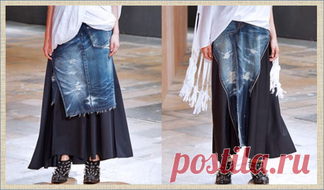 Переделка: фантазии на тему джинсовой юбки - 50 моделей для примера и рассматривания | МНЕ ИНТЕРЕСНО | Яндекс Дзен