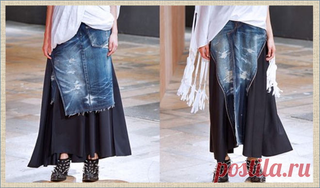 Переделка: фантазии на тему джинсовой юбки - 50 моделей для примера и рассматривания | МНЕ ИНТЕРЕСНО | Яндекс Дзен