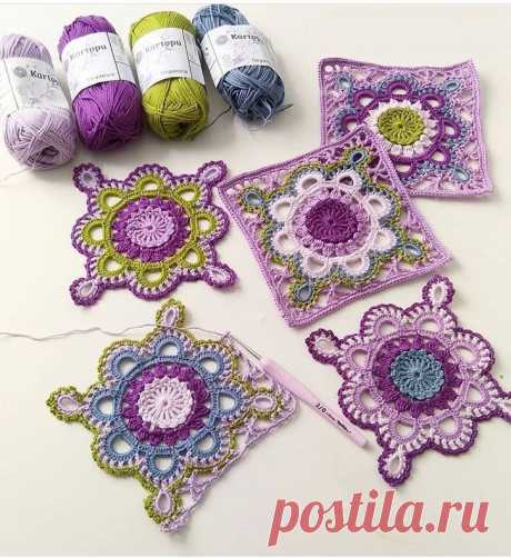 Crochet Square Lace Motif – DIYFASHIONHUB