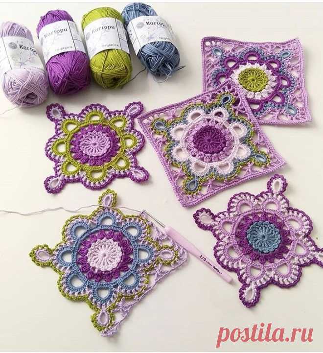 Crochet Square Lace Motif – DIYFASHIONHUB