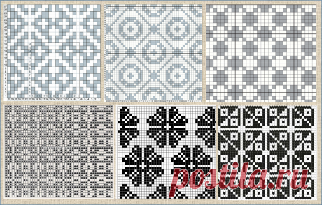 100 простых схем для жаккарда - вязание спицами | ЖАККАРДос | Яндекс Дзен