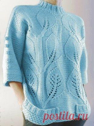 Пуловер с рукавом 3/4