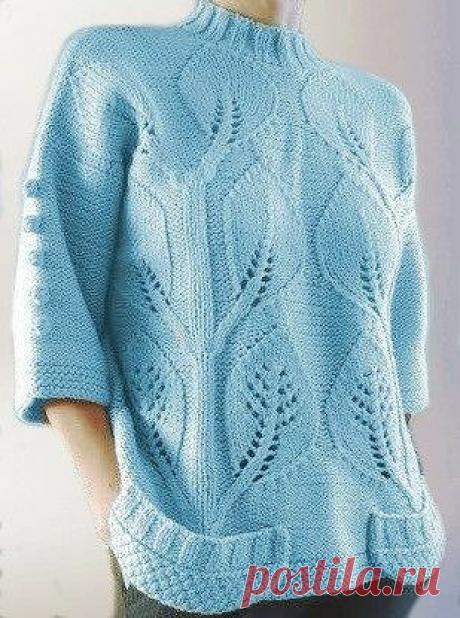 Пуловер с рукавом 3/4