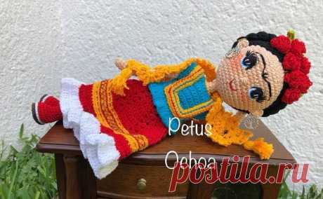 Фрида Кало: куколка амигуруми от Petus Ochoa | Креаликум