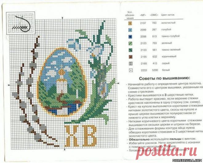 Схема пасхальных яиц - Пасхальная тема - Схемы плетения бисером - Сокровищница статей - Плетение бисером украшений, деревьев и цветов, схемы мк