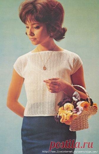 Ажурный топ из тонких ниток. Крючком. Схема узора. / Обсуждение на LiveInternet - Российский Сервис Онлайн-Дневников