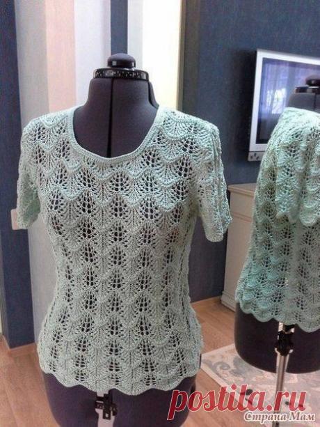 Ажурный узор волной - Сам себе мастер - медиаплатформа МирТесен