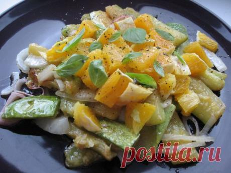 Кабачки с апельсинами.