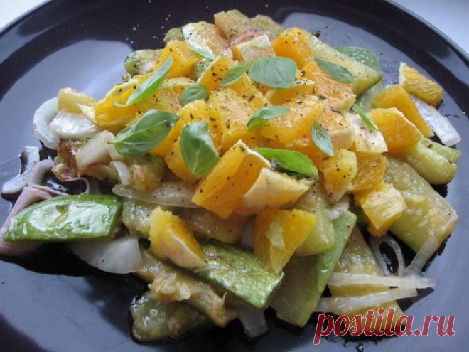 Кабачки с апельсинами.