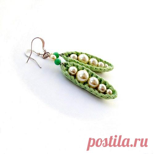 Náušnice... Hráškové lusky / Zboží prodejce cukrárna u ReK | Fler.cz